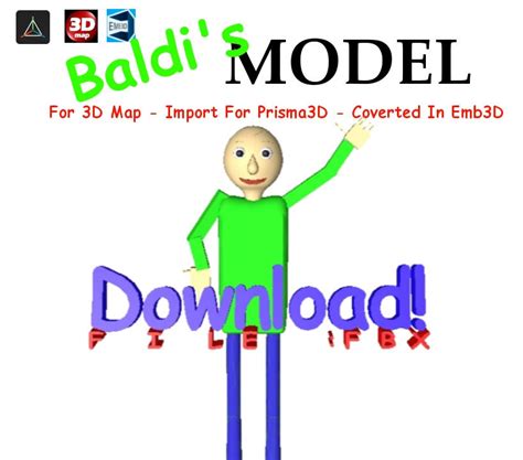 Baldi Model For 3D Map by tuannghia1999 on DeviantArt