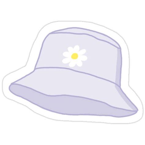 daisy bucket hat Sticker by pea-bee | Preppy stickers, Cool stickers ...