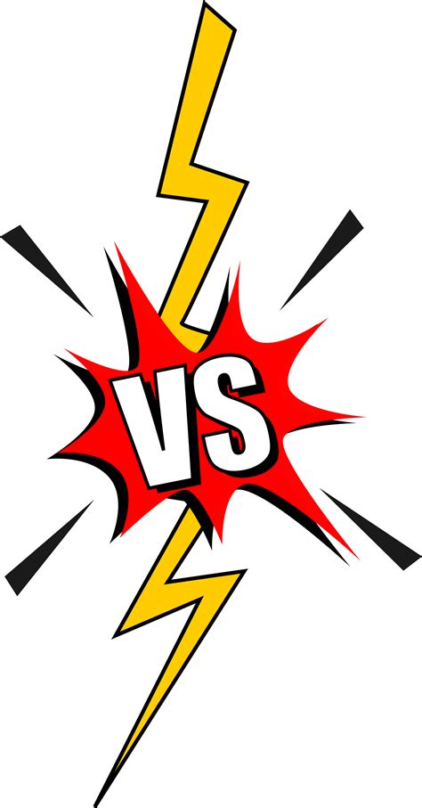 Comic VS Versus (PNG Transparent) | OnlyGFX.com