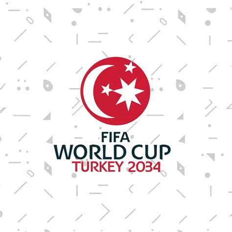 LOGO Design For Fifa World Cup Turkey 2034 Turkish National Flag ...