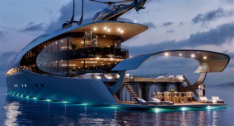 Project UNIQUE 71 Is a Futuristic Superyacht Concept by SkyStyle