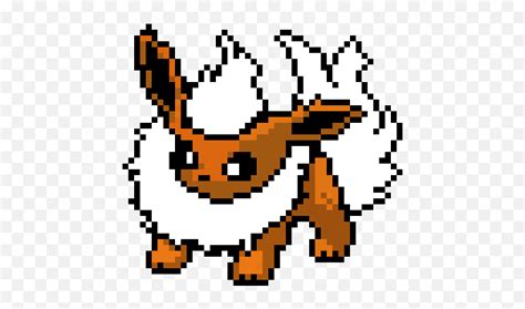 Download Flareon - Pixel Art Pokemon Flareon Minecraft Png,Flareon Png ...