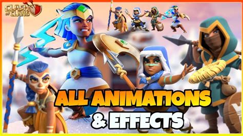 Royal Champion All Skins Animations And Effects | Coc New Gladiator ...