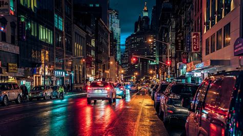 New York City Streets at Night Wallpapers - 4k, HD New York City ...