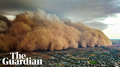 Drone footage shows massive dust storm sweeping across central New ...