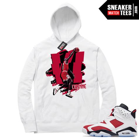 Carmine 6 Hoodie Sneaker Match White Carmine VI