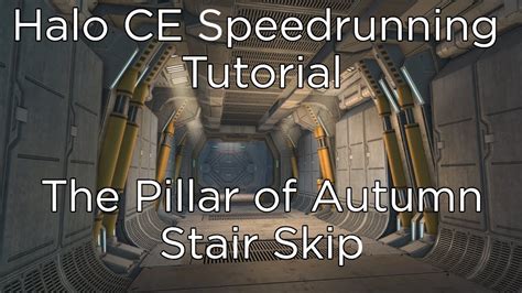 Halo CE Speedrun - The Pillar of Autumn - Stair Skip Tutorial - YouTube