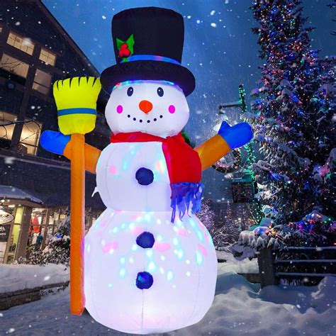 Coolmade Christmas Inflatable Snowman, with LED Light Christmas ...