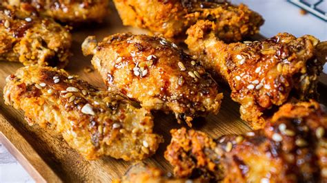 Korean Style Fried Chicken Wings | Hungry for Goodies