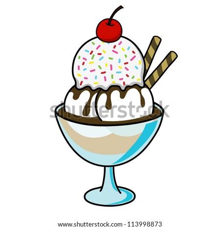 Cartoon Ice Cream Sundae | lol-rofl.com