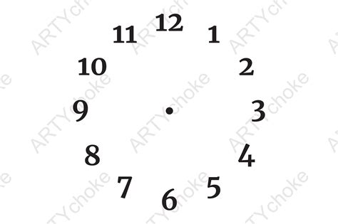 Clock Face. SVG File Ready for Cricut Graphic by artychoke.design ...