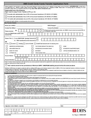 Dbs Credit Card - Fill Online, Printable, Fillable, Blank | pdfFiller