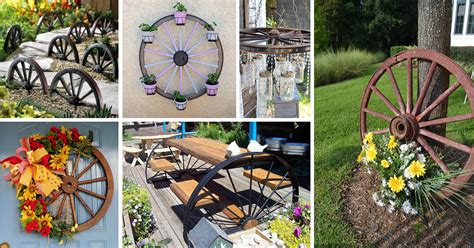 16 Magnificent Ways to Use Old Wagon Wheels In Your Garden - The ART in ...