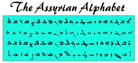 Assyrian Alphabet & Fonts