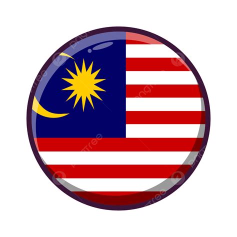 Gambar Bendera Negara Bulat Malaysia, Bulat, Bendera, Malaysia PNG dan ...