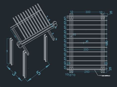 Pergolado Em Vista Dwg