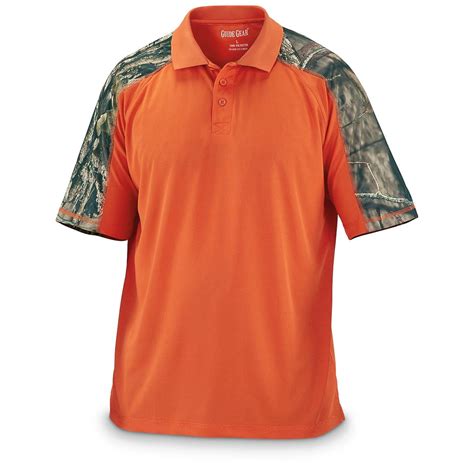 Guide Gear Men's Camo Short Sleeve Polo Shirt - 581027, Shirts at ...