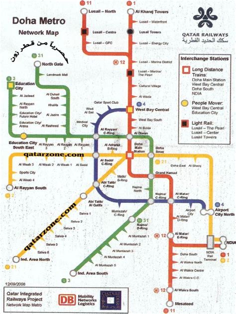 doha metro map | Doha, Qatar, Metro map