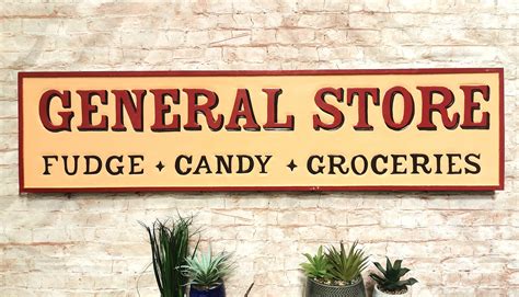 Vintage General Store Sign Hand Painted Unusual Sign Retro - Etsy UK