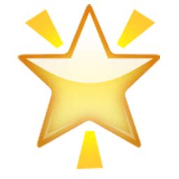 Glowing Star Emoji for Facebook, Email & SMS | ID#: 327 | Emoji.co.uk