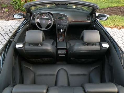 Black leather interior Saab 9-3 Cabriolet 2003 - 2012 - RBM Saab Parts