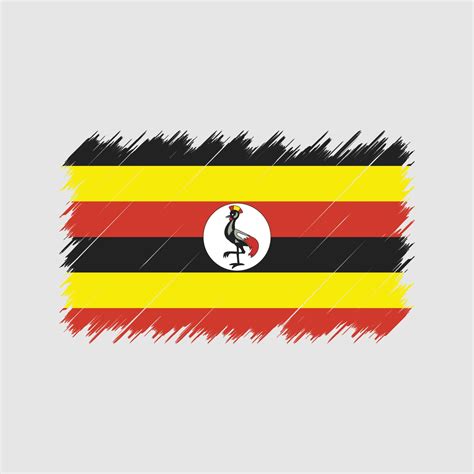 Uganda Flag Brush Strokes. National Flag 10773745 Vector Art at Vecteezy