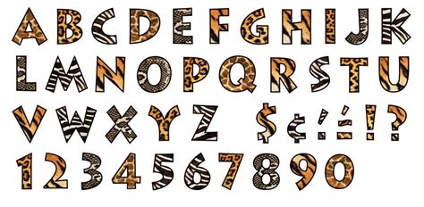 Free Printable Safari Alphabet Letters