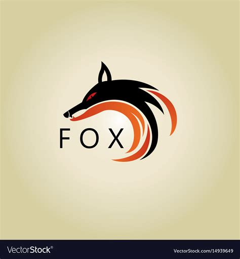 Fox logo ideas design Royalty Free Vector Image