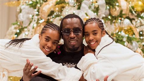 Diddy and Twins Send Christmas Wishes As They Cope with Kim Porter's Death