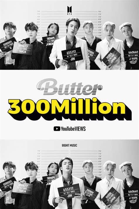 BTS' MV for 'Butter' surpasses 300 million views on YouTube | allkpop