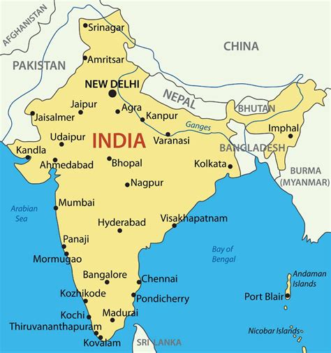 mapa turistico india - Buscar con Google | India map, Map, Map pictures