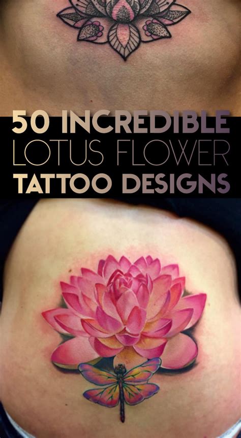 50+ Incredible Lotus Flower Tattoo Designs - TattooBlend