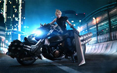 Cloud Strife, Motorcycle, Final Fantasy 7 Remake, 4K, #28 Wallpaper PC ...