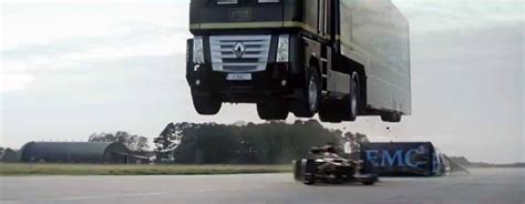 Semi-Truck Jump Over A Formula 1 Car - Epic World Record