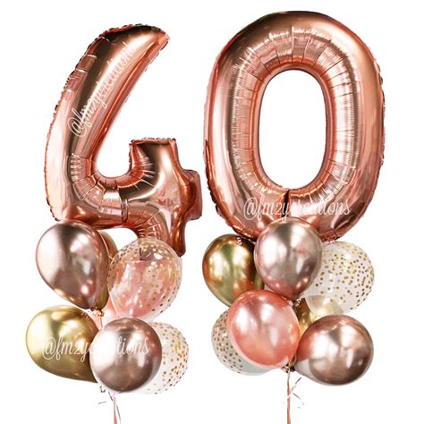 40th Birthday Party Balloons 40th Balloons 40th Birthday - Etsy UK