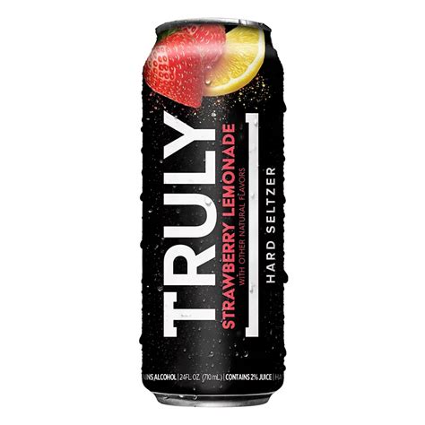 Truly Strawberry Lemonade Hard Seltzer - Shop Malt Beverages & Coolers ...