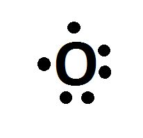 What is the electron dot diagram an oxygen atom?