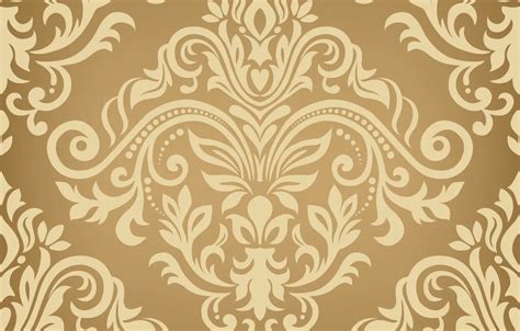 Wallpaper gold, texture, gold, ornament, style, color, seamless ...