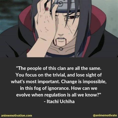 The Greatest List Of Itachi Uchiha Quotes With A Purpose