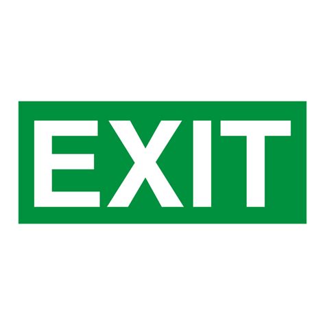 Exit Sign on Transparent Background 17259755 PNG