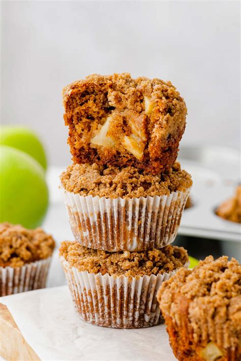 Healthy Cinnamon Apple Muffins | Easy Wholesome