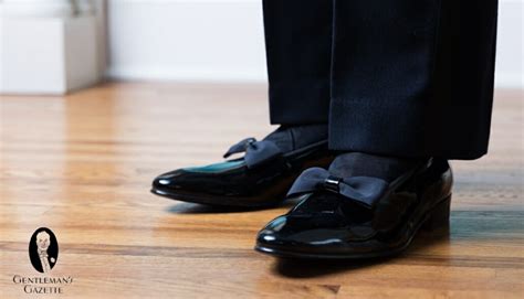 Black Tie Tuxedo Shoes - Patent Leather Oxfords And Pumps