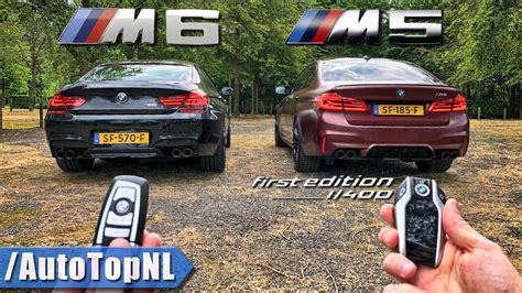 BMW M5 F90 vs M6 F06 REVIEW POV on AUTOBAHN & ROAD by AutoTopNL - YouTube