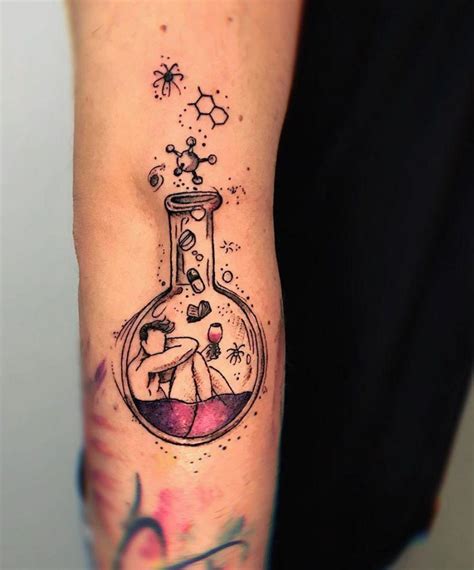 30 Elegant Chemistry Tattoos You Will Love | Chemistry tattoo, Tattoos ...