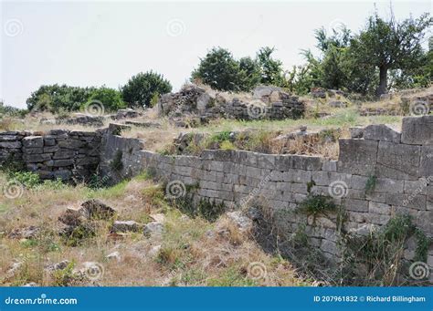 Archaeological Site of Troy, Hisarlik, Canakkale Province, Turkey Stock ...