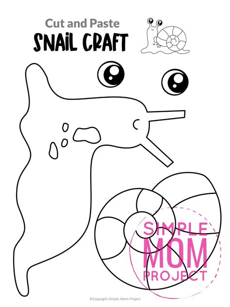 Free Printable Snail Craft Template - Simple Mom Project