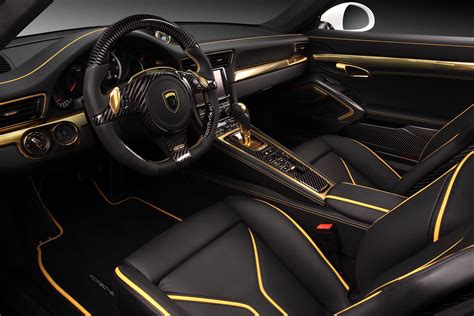 Porsche 911 Turbo Stinger GTR By TopCar Has 24K Gold Interior ...