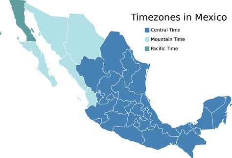 Timezones In Mexico - MapSof.net