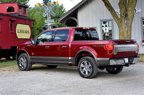 Shuttling Around Southern California in a Magma Red 2018 Ford F150