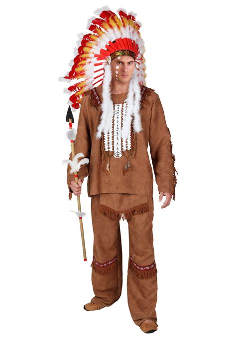 Plus Size Deluxe Mens Native American Costume 2X 3X 4X 5X